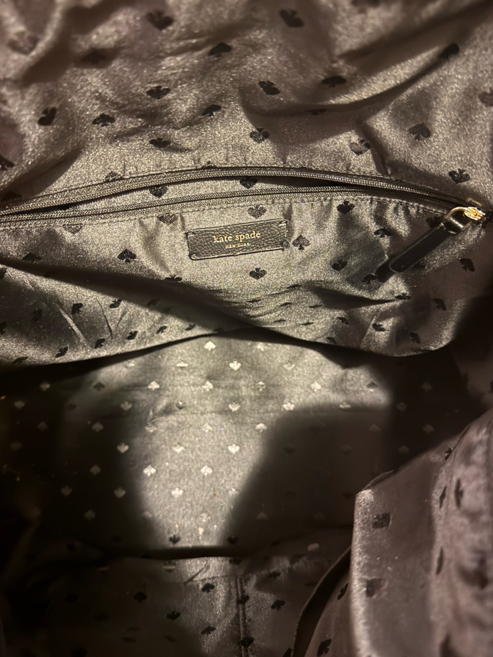 Kate Spade Dawn Dusk Buds Weekender Bag in black with pink floral - Picture 7 of 10